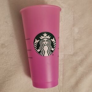 Starbucks Pink Tumbler with Logo